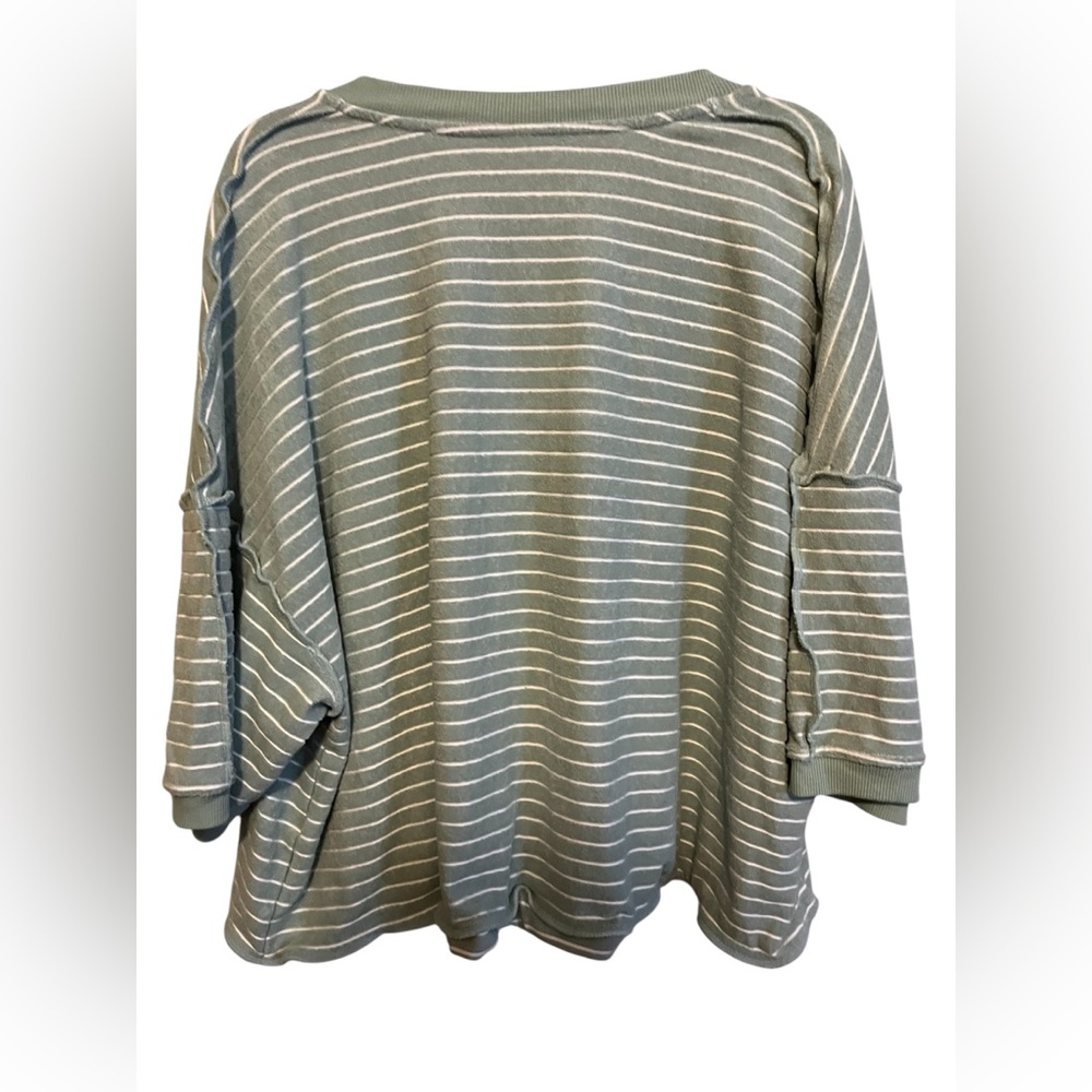 FREE PEOPLE MATILDA STRIPED TERRY CARDIGAN - Picture 9 of 16